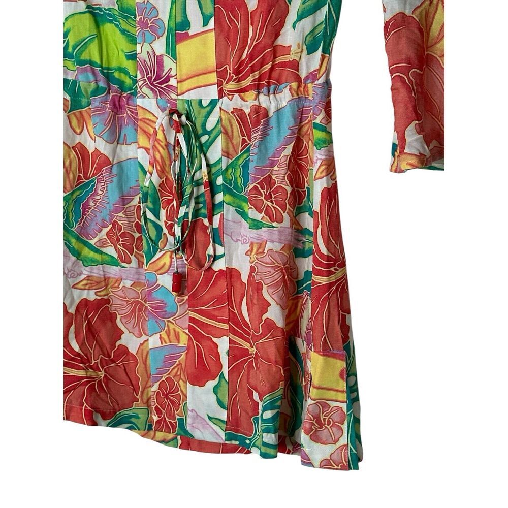 Maaji Joy Kaftan Cover Up Womens Small Sky Garden Beach Tropical Outdoor New - Picture 10 of 13